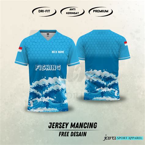 Jual Kaos Jersey Baju Mancing Lengan Pendek Panjang Bisa Custom Nama