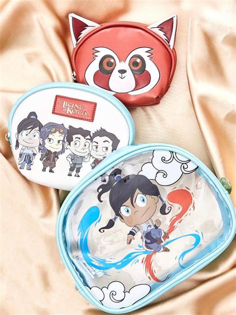 The Legend Of Korra Chibi Cosmetic Bag Set BoxLunch Exclusive