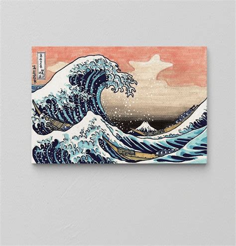 The Great Wave Wall Art / Oil Painting Canvas / Japanese Wall Art / the ...