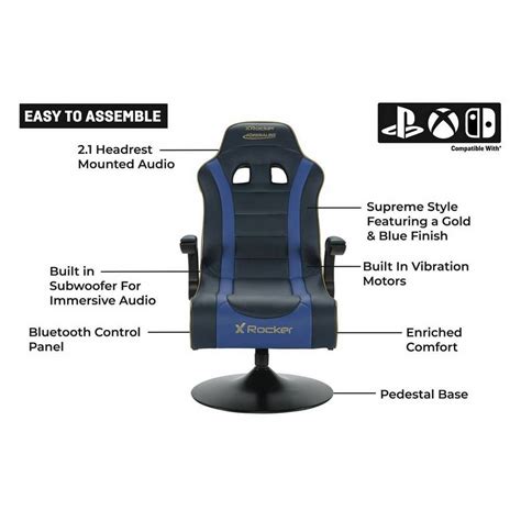 Simple X-rocker Adrenaline - Bluetooth Gaming Chair Longest Rocking Marathon