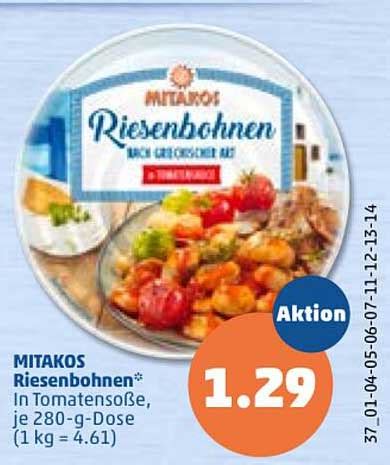 Mitakos Riesenbohnen Angebot Bei Penny Prospekte De