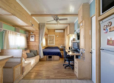 Converted Solar Truck Home with Warm Wooden Interior | Designs & Ideas ...