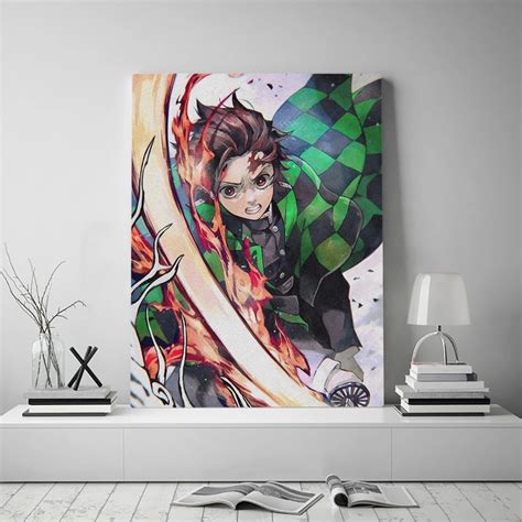 Anime Demon Slayer Poster Canvas Wall Art Demon Slayer Store