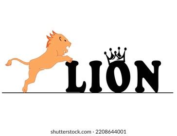 Lion King Symbol Background Stock Vector (Royalty Free) 2208644001 ...