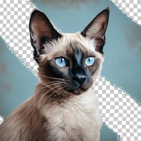 Un Gato Con Ojos Azules Y Un Ojo Azul Archivo PSD Premium