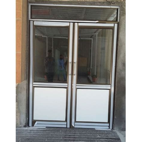 White Hinged Aluminium Office Partition Door Size Dimension Feet