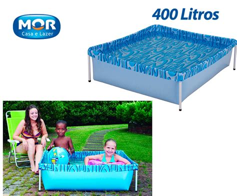 Piscina Infantil 400 Litros Mor Lona Pvc 1 15x1 06x0 33m R 88 88 Em