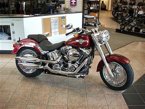 2016 Harley Davidson FLSTF Softail Fat Boy Velocity Red Sunglo