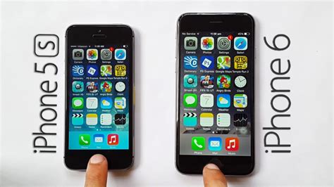 Iphone 6 Vs Iphone 5s Speed Test Youtube