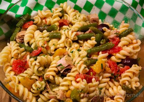 Insalata Di Pasta Mediterranea Con Fagiolini Olive E Tonno Vittoria