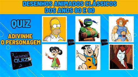 Adivinhe Os Personagens Desenhos Animados Anos E Quiz Youtube