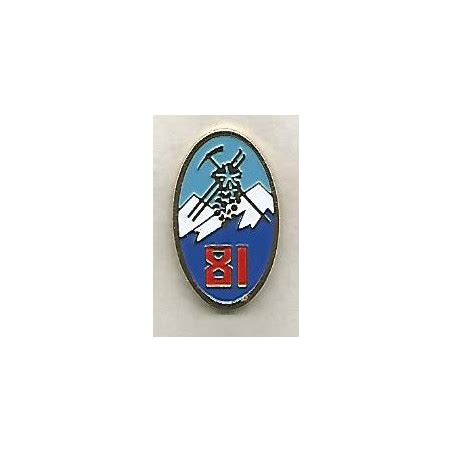 Réduction pin s Insigne 81ème Régiment d Infanterie Alpine