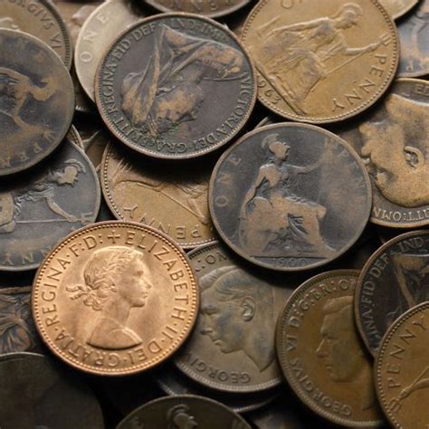 Kilo Bulk Lot Of British Bronze Pre Decimal Pennies To