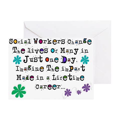 Social Worker Quote Greeting Card Social Worker Quote Greeting Cards