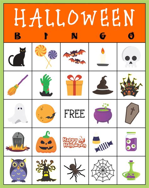 Halloween Bingo Cards Printable