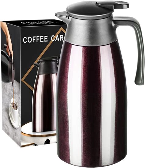 Amazon Norme 2 Pcs 68 Oz Thermal Coffee Carafe Insulated Stainless