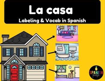 La Casa Spanish House Diagram Vocabulary And Labeling In 2024