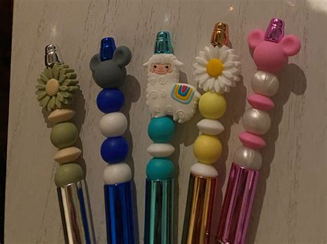 Silicone Beaded Pens ADHD Fidget Pen Teacher Gift Therapist Gift BPA ...