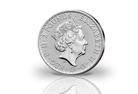 Britannia Oz Silber Gro Britannien Veredelt Mit Farbapplikation