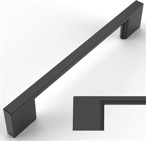 Amerdeco Pack Matte Black Cabinet Pulls Inch Mm Hole Centers