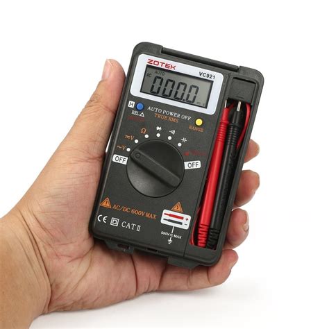 Zotek Vc Counts Lcd Digital Multimeter Pocket Auto Range Dc Ac