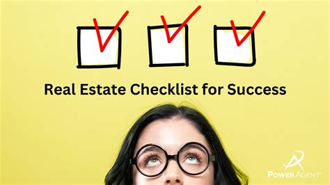 Real Estate Agent Checklist For 2024 Success