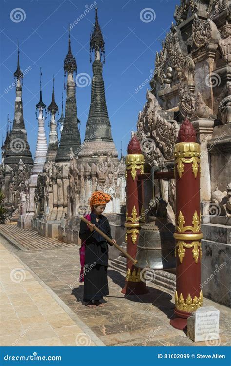 Complejo Del Templo De Kakku Shan State Myanmar Imagen De Archivo