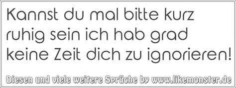 Kannst Du Mal Bitte Kurz Ruhig Sein Ich Hab Grad Keine Zeit Dich Zu