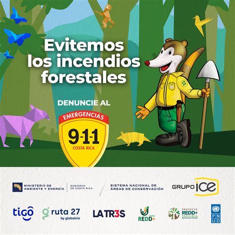 Costa Rica lanza campaña para prevenir y denunciar incendios forestales