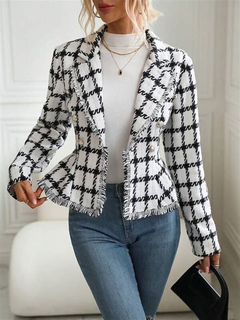 Search Tweed Blazer Shein Usa