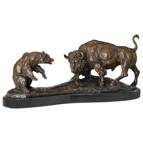 Bull And Bear Sculpture - Art Figurine