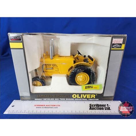 Oliver Highly Detailed 880 Twin Engine Industrial Tractor Limited Edition Scale 1 16 Box 7 H X