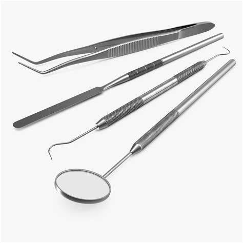 Basic Dental Instruments Set Model Turbosquid 1297652