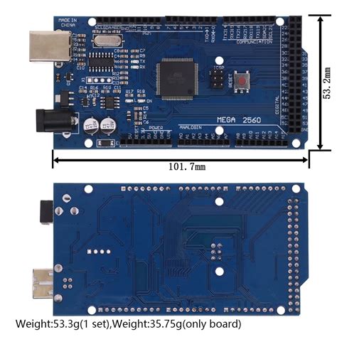 Placa De Desenvolvimento Arduino Mega R3 Mega2560 Duplo Escudo Parafuso