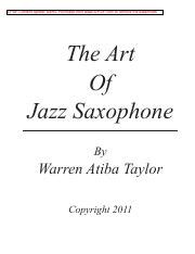 The Art of Jazz Saxophone: Evolution & Improvisation | Course Hero