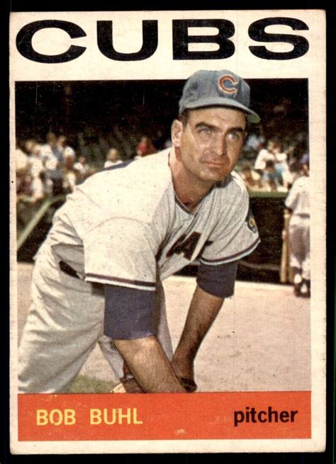 Topps Baseball Card Bob Buhl B Chicago Cubs Ebay