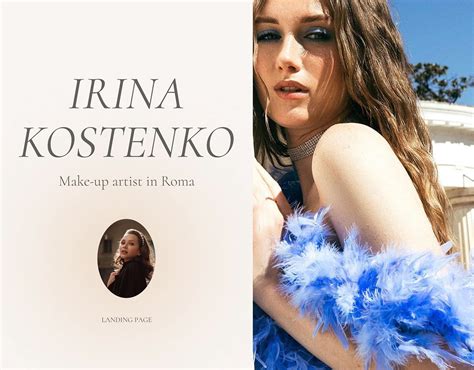 Landing Page For Professional Make Up Artist In Roma On Behance