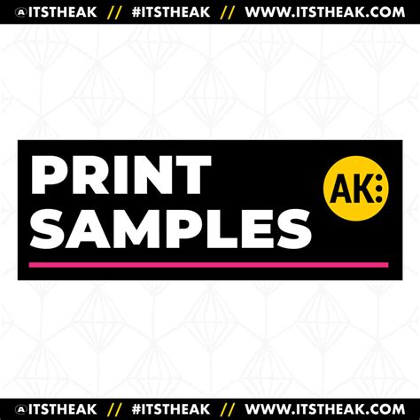 print samples itstheak