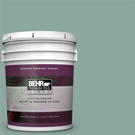 Behr Premium Plus Ultra Gal S Green Meets Blue Eggshell Enamel