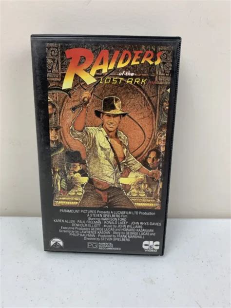 INDIANA JONES RAIDERS Of The Lost Ark VHS Movie Video Cassette Tape 9