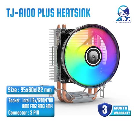 Cpu Heatsink Tj Celestial Wind A100 Plus พัดลม Cpu Cooler ฮีทซิงค์ Shopee Thailand