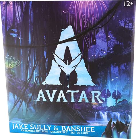 Figura Jake Sully Y Banshee Avatar Con Peana 18 Cms