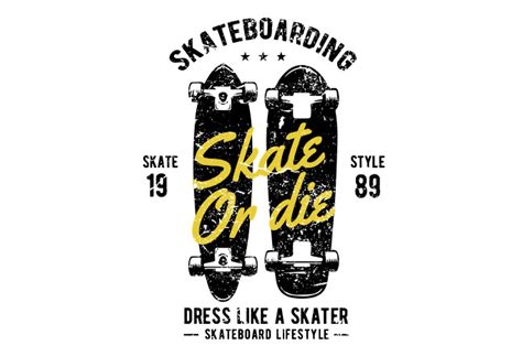 Skate Or Die Tshirt Design - Thefancydeal