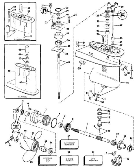 Outboard Motor Diagram Lower Unit