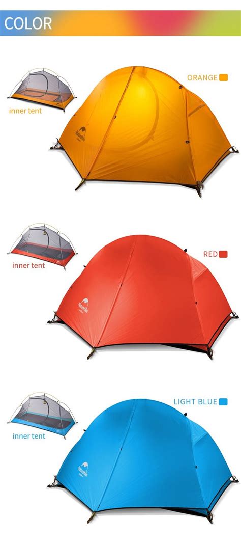 13kg Naturehike Tent 20d Silicone Fabric Ultralight 1 Person Double