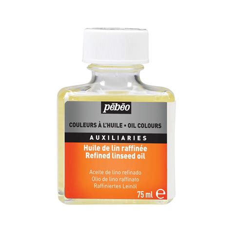 Pébéo Huile De Lin Raffinée 75 ML Diluant Peinture à Huile Huile