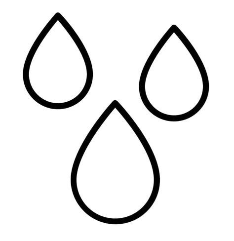 Dibujos De Gotas De Agua Simples Para Colorear Para Colorear Pintar E