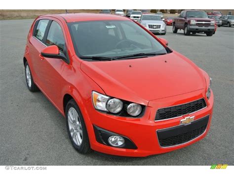 Red Hot Chevrolet Sonic Lt Hatchback Exterior Photo