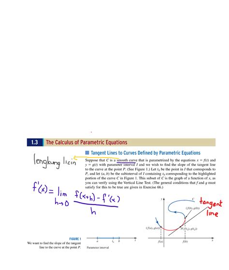 02 Kuliah 1 3 Calculus 2 Tangent Lines To Curves Defined By