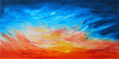 Original Abstract Impressionism Sunset Oil Painting - Etsy